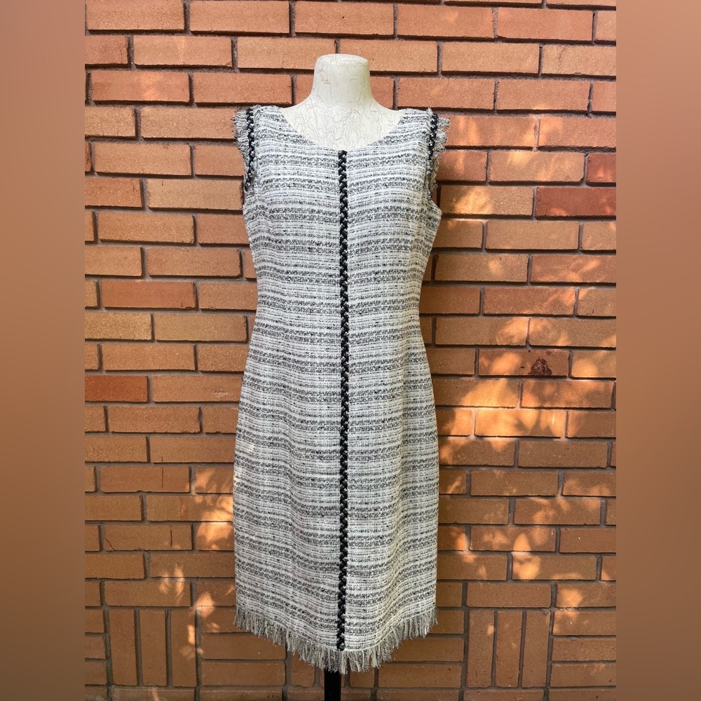 Worth Wool Tweed Dress Size 10